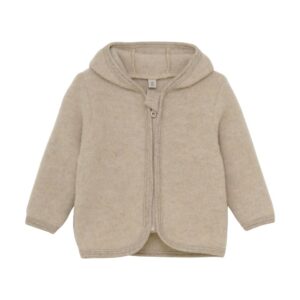 Huttelihut Wolfleece jasje beige engel wol winterjas babykleding kinderkleding winterkleding
