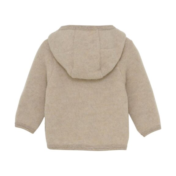 Huttelihut Wolfleece jasje beige engel wol winterjas babykleding kinderkleding winterkleding