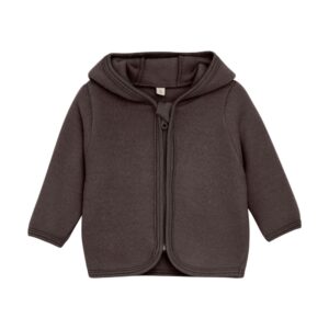 Huttelihut Wolfleece jasje beige engel wol winterjas babykleding kinderkleding winterkleding
