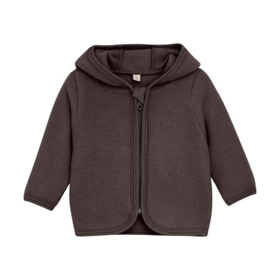 Huttelihut Wolfleece jasje beige engel wol winterjas babykleding kinderkleding winterkleding