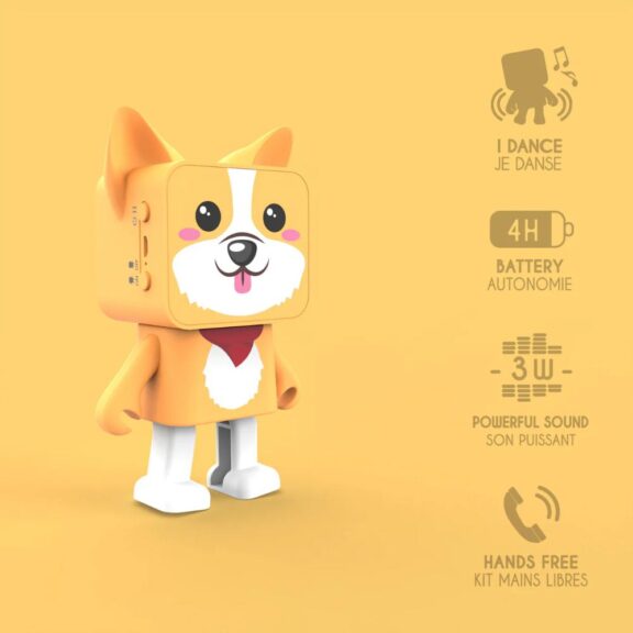 MOB - Dancing Animal Speaker Corgi boxje dansen spotify usb draadloos wireless