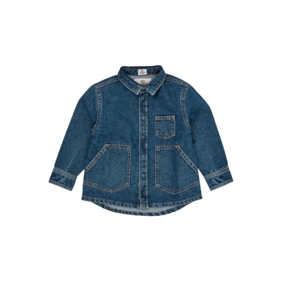 Copenhagen Colors ORGANIC JEANS JACKET INDIGO BLUE WASHED spijkerjas CPH denim jack
