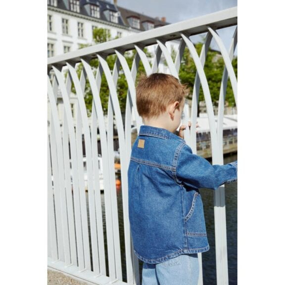 Copenhagen Colors ORGANIC JEANS JACKET INDIGO BLUE WASHED spijkerjas CPH denim jack