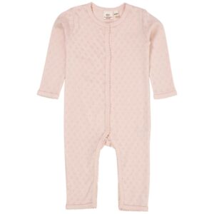 Copenhagen Colors POINTELLE HEART FULL BODY DUSTY ROSE kruippakje babykleding kraamcadeau hartjes