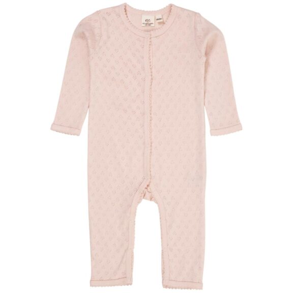 Copenhagen Colors POINTELLE HEART FULL BODY DUSTY ROSE kruippakje babykleding kraamcadeau hartjes
