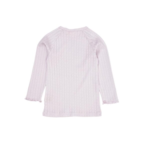 CPH - Pointelle Junior Tee longsleeve broderie lila ruffle t-shirt kinderkleding meisjes