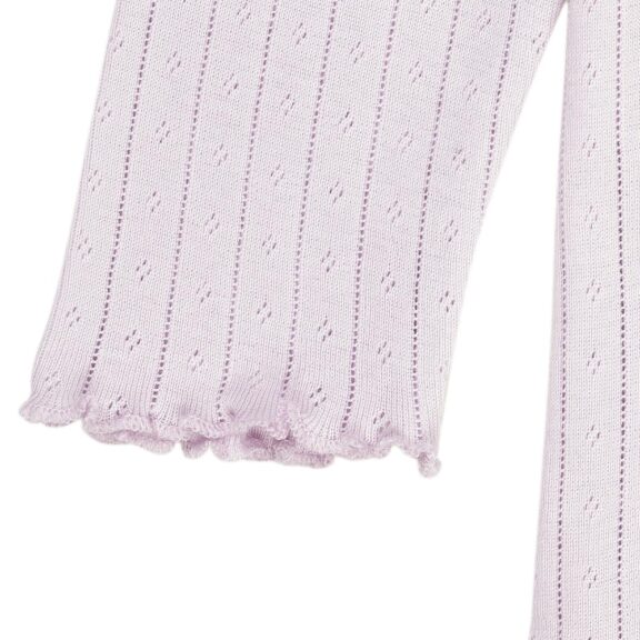 CPH - Pointelle Junior Tee longsleeve broderie lila ruffle t-shirt kinderkleding meisjes