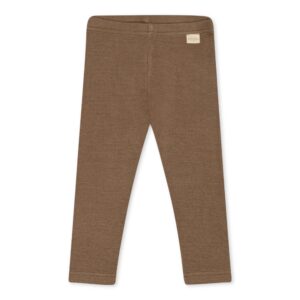 Petit Piao - Legging Chocolate Brown geboortepakje unisex rib kraamcadeau boxpakje babykleding