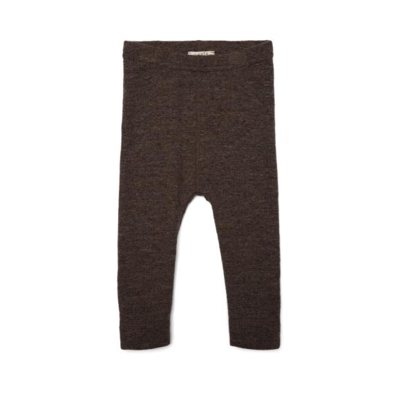 Petit by Basics legging brown merinowol wol merino warmteregulerend zelfreinigend duurzame babykleding winterkleding unisex
