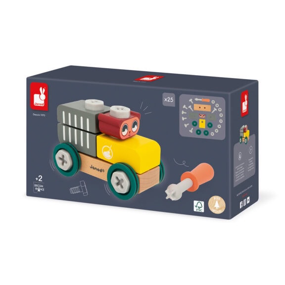 Janod - Brico kids wagen met beer