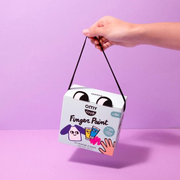 OMY FINGER PAINT vingerverf schort verf creatief knutselen verven cadeautip