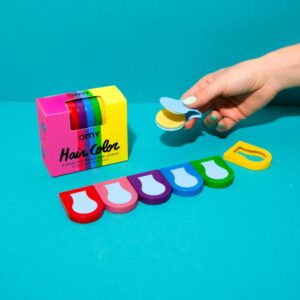 OMY - Haarkrijt gekleurd haar verf chalk hair color verven cadeautip