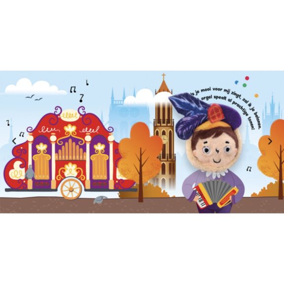 Lantaarn - Vingerpopboekje Piet Sinterklaas schoenkado schoencadeau Sint