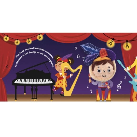 Lantaarn - Vingerpopboekje Piet Sinterklaas schoenkado schoencadeau Sint