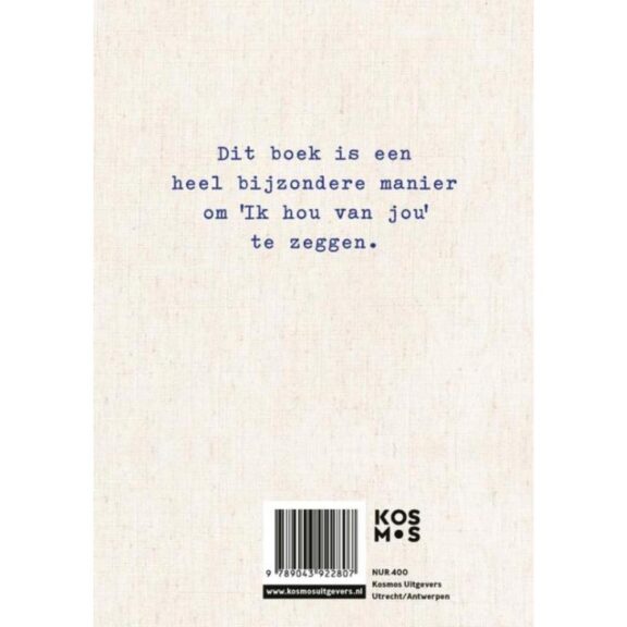 Kosmos - Waarom ik van je hou papa invulboekje invulboek vaderdag