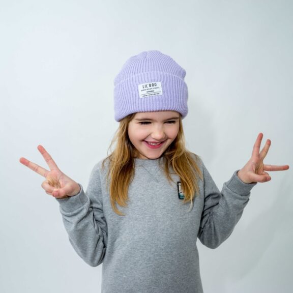 Lil' Boo - Hygge Beanie Light Purple lila paars muts wintermuts kinderkleding