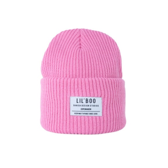Lil Boo Hygge Beanie - Pink Pink primary roze muts wintermuts kinderkleding