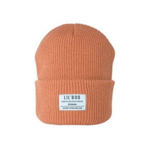 Lil Boo Hygge Beanie - terra Terracotta primary bruin roest muts wintermuts kinderkleding