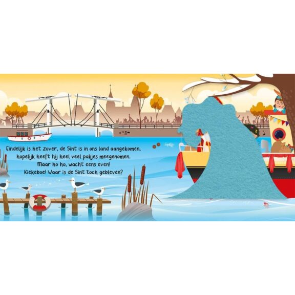 Lantaarn - Mijn kiekeboek Sinterklaas Sint Nicolaas Goedheiligman cadeau schoencadeau boek prenten piet ozosnel stoomboot flapjes zoeken babyboek