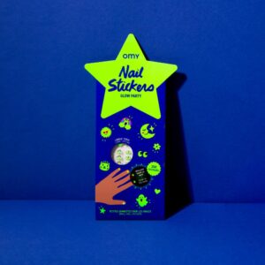OMY Nagelstickers Glow Party Friends stickers nagel manicure nagellak cadeautip glow in the dark lichtgevend