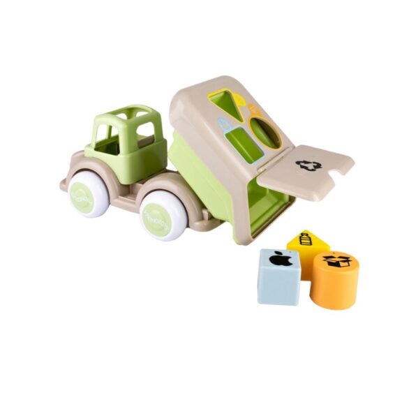 Viking toys vrachtwagen vormenstoof baby speelgoed educatief gerecycled