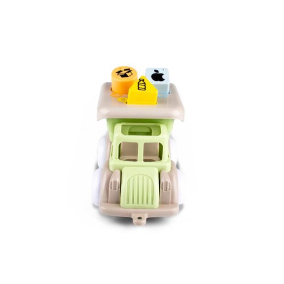 Viking toys vrachtwagen vormenstoof baby speelgoed educatief gerecycled
