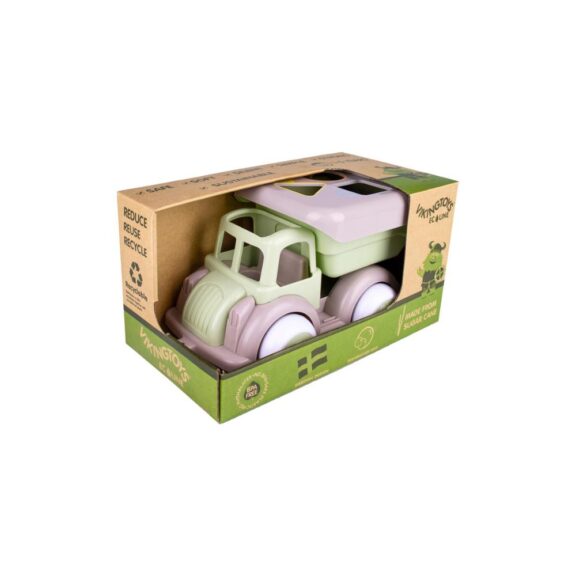 Viking toys vrachtwagen vormenstoof baby speelgoed educatief gerecycled