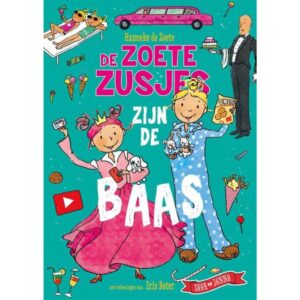 Boek De Zoete Zusjes zijn de baas, een humoristisch verhaal over de avonturen van Saar en Janna, bekend van YouTube.