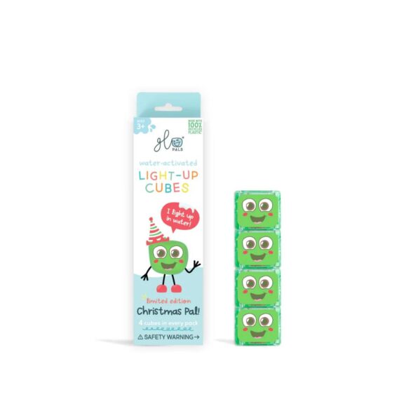 Glo Pals - Light up cubes Christmas, 4 stuks