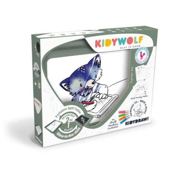 Kidywolf - Kidydraw Pro tweezijdig tekenbord