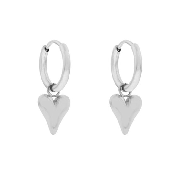 Essentialistics - Earrings small dangling heart - Afbeelding 3