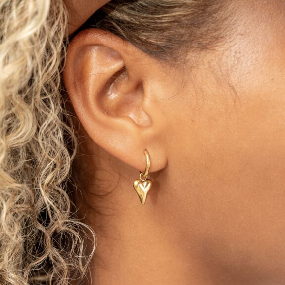 Essentialistics - Earrings small dangling heart - Afbeelding 2