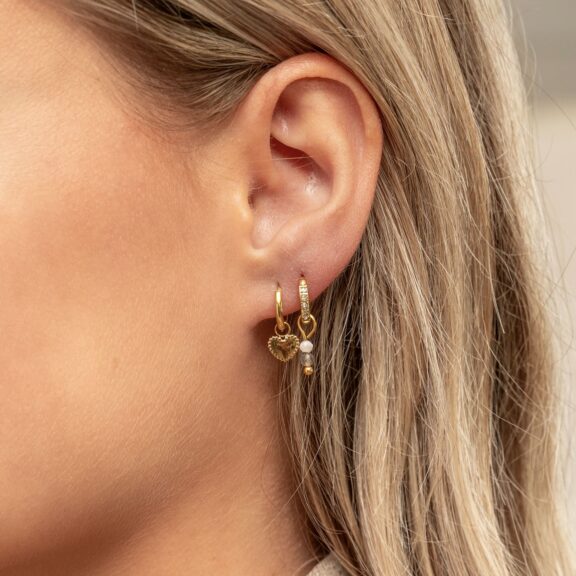 Essentialistics - Earrings small dots heart - Afbeelding 2