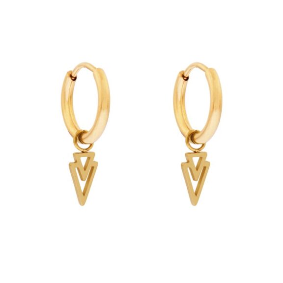 Essentialistics - Earrings small open triangles