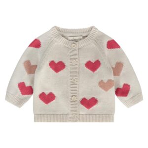 A Tiny Story - Baby cardigan Hearts