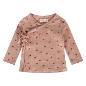 A Tiny Story - Baby t-shirt long sleeve Coral Hearts