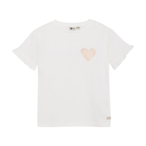Daily7 - T-shirt Heart White