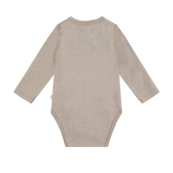 A Tiny Story - Baby romper long sleeve Oatmeal - Afbeelding 2