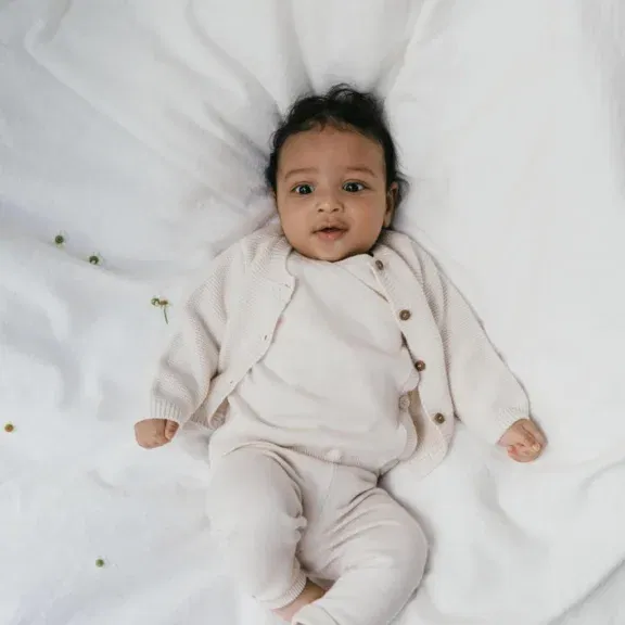 A Tiny Story - Baby Cardigan Ivory - Afbeelding 3