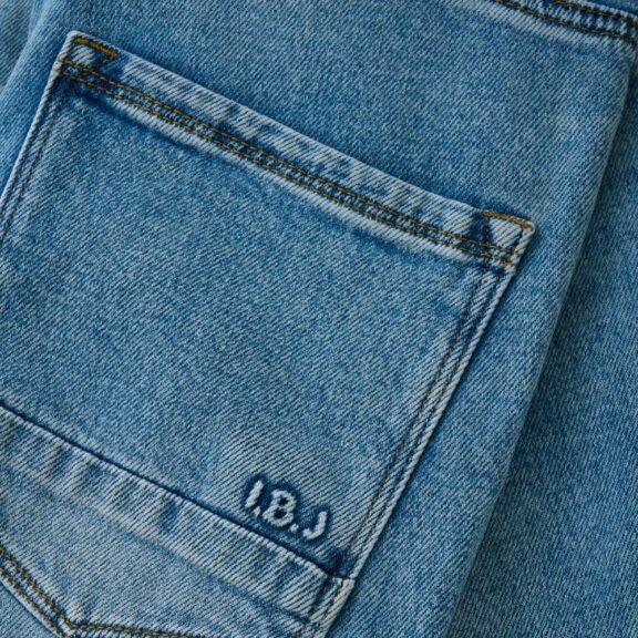 Indian Blue Jeans - Wide Straight Blue Jeans - Afbeelding 4