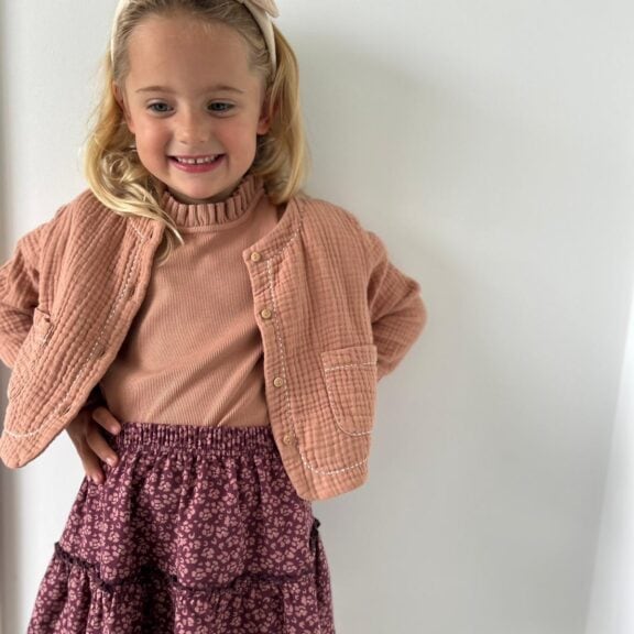 Navy Natural - Bo Skirt Leopard Flower - Afbeelding 2