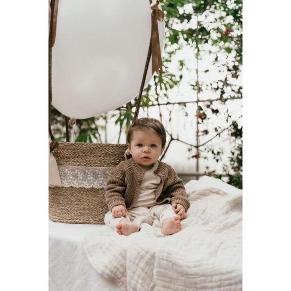 A Tiny Story - Baby cardigan Caramel - Afbeelding 3