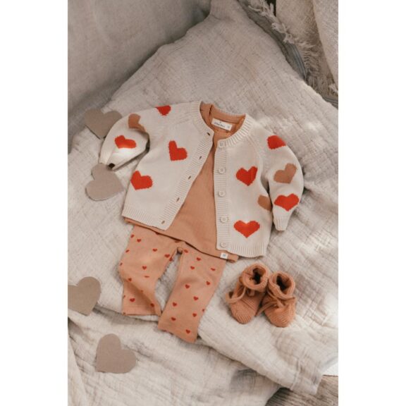 A Tiny Story - Baby cardigan Hearts - Afbeelding 4
