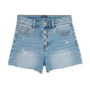 Indian Blue Jeans - Wide Denim Shorts Damaged