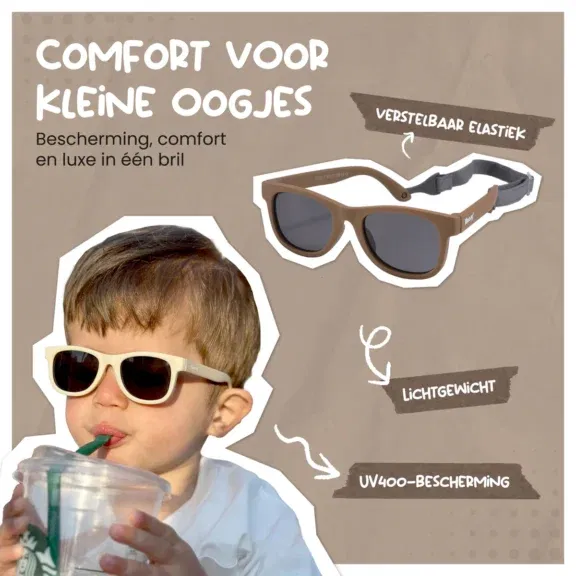 Maesy - Baby zonnebril Indi Taupe - Afbeelding 2