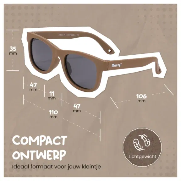 Maesy - Baby zonnebril Indi Taupe - Afbeelding 5