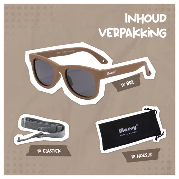 Maesy - Baby zonnebril Indi Taupe - Afbeelding 6