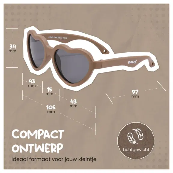 Maesy - Baby zonnebril Maes Taupe - Afbeelding 5