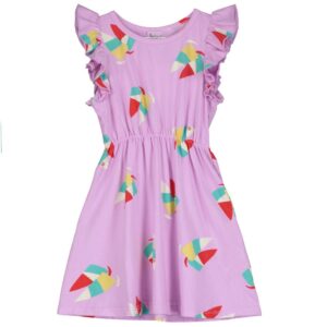 Lötiekids - Ruffle Sleeve Dress Windsurf