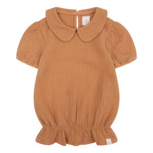 Navy Natural - Belle Blouse Biscuit